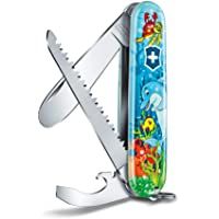 Victorinox Juego de navaja Children Delphin Edition (9 funciones- hoja sin punta- destornillador- sierra para madera…